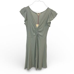 Rolla Coster Sage Green Ruched Midi Dress